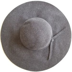 Sakkas Adjustable Floppy Hat Wool Gray
